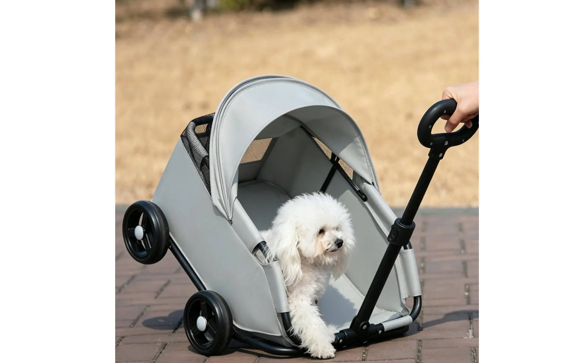 Small Pet Pet Carriage With Sun Sun Shade Lightweight Feline Pet Carriage Pet Outing Carriage Spacious Interior for Outdoor Small Pet Pet Carriage With Sun Sun Shade Lightweight Feline Pet Carriage Pet Outing Carriage Spacious Interior for Outdoor