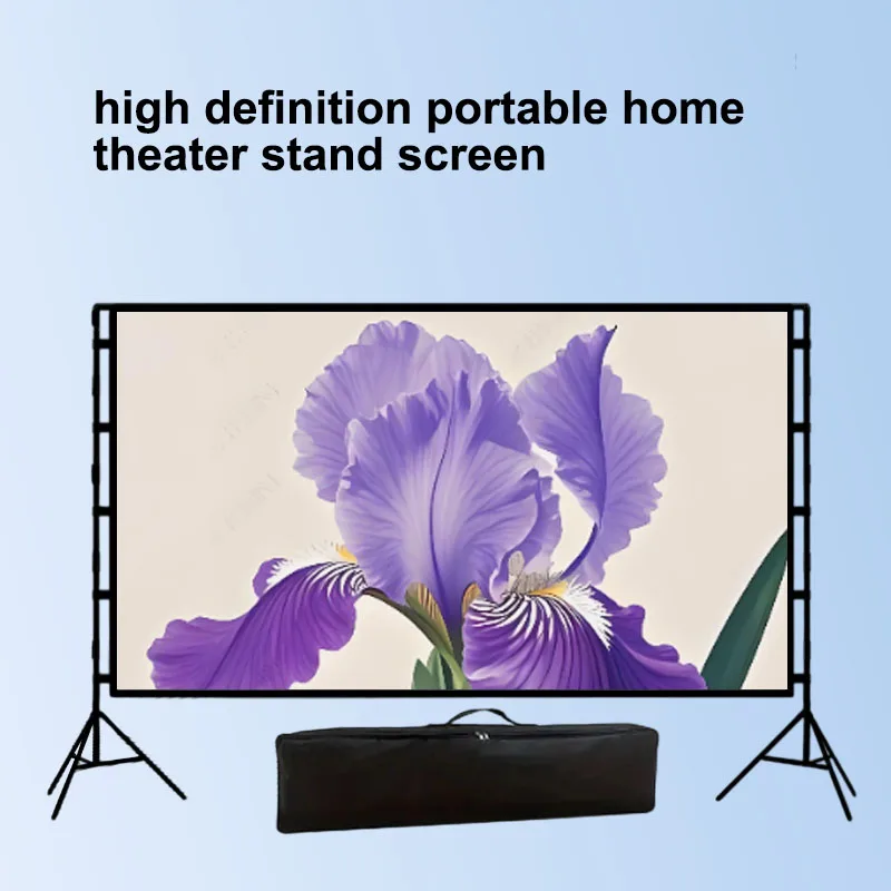 

60-200-дюймовый модный портативный двойной треугольный кронштейн для использования на открытом воздухе, подходит для дома, на открытом воздухе, в помещении и на природе.