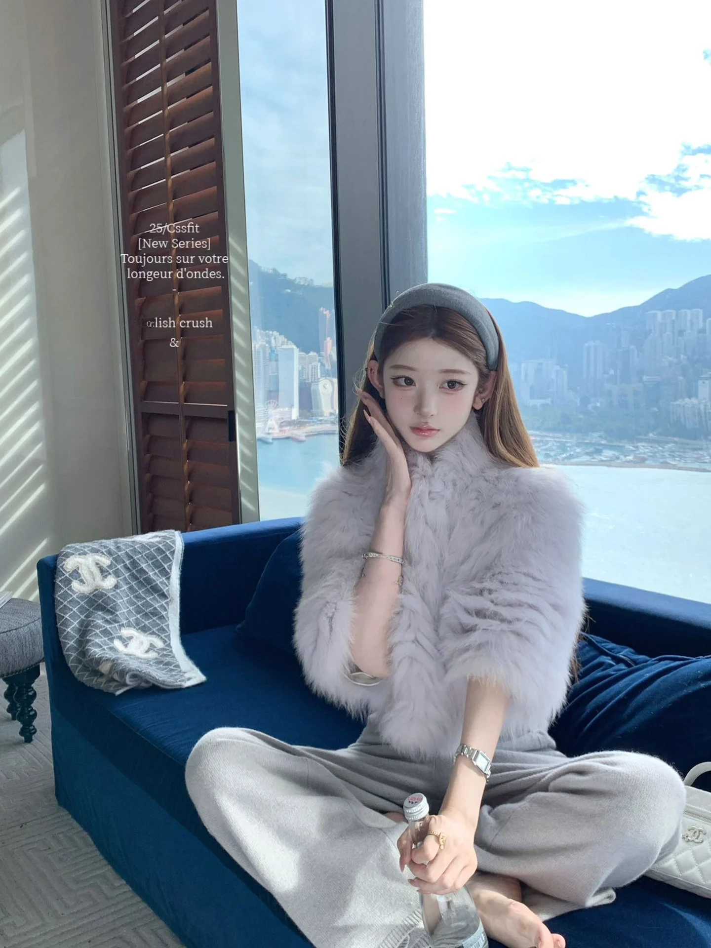 

Пальто из искусственного меха P Mist Purple Dyeing для молодых женщин, двустороннее, свободного кроя, зимняя верхняя одежда