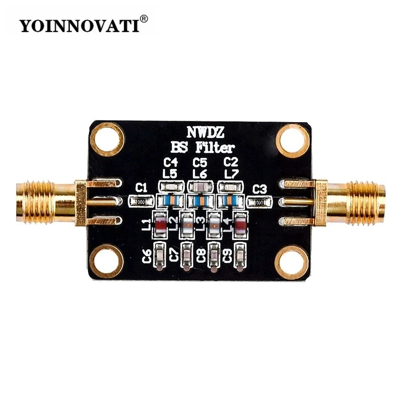 88-108MHz Band-Stop Filter Module - Passive Notch Filter for FM Interference Rejection (70-120MHz Range)