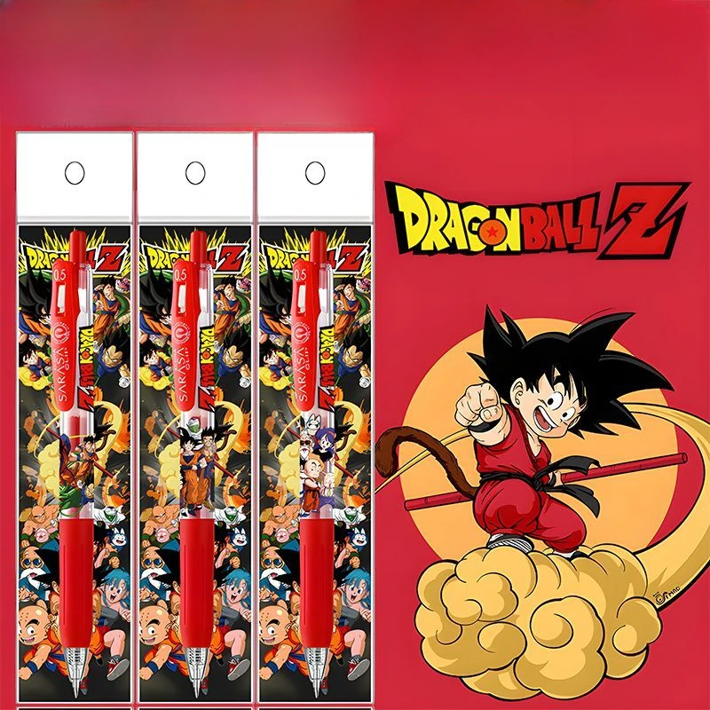 Dragon Ball Penna gel rossa Creativa Ins Cartone animato di alto valore Simpatico stampa fai-da-te Penna rossa liscia Studente Insegnante Apprendimento Forniture per ufficio