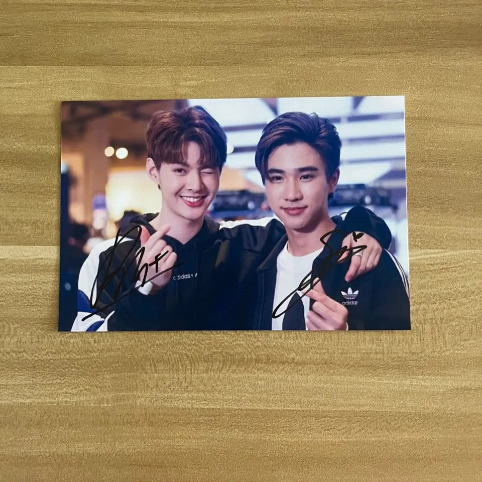 Thai BL Drama Love by Chance Ae Pete PerthSaint Perth Signature Photo, 6 ", Collection manuscrite non imprimée, Photo