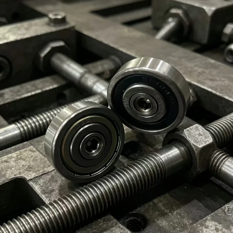10Pcs NST M3/M4/M5/M6 External thread bearing with screw bearing wheel roller shaft rod screw track small pulley