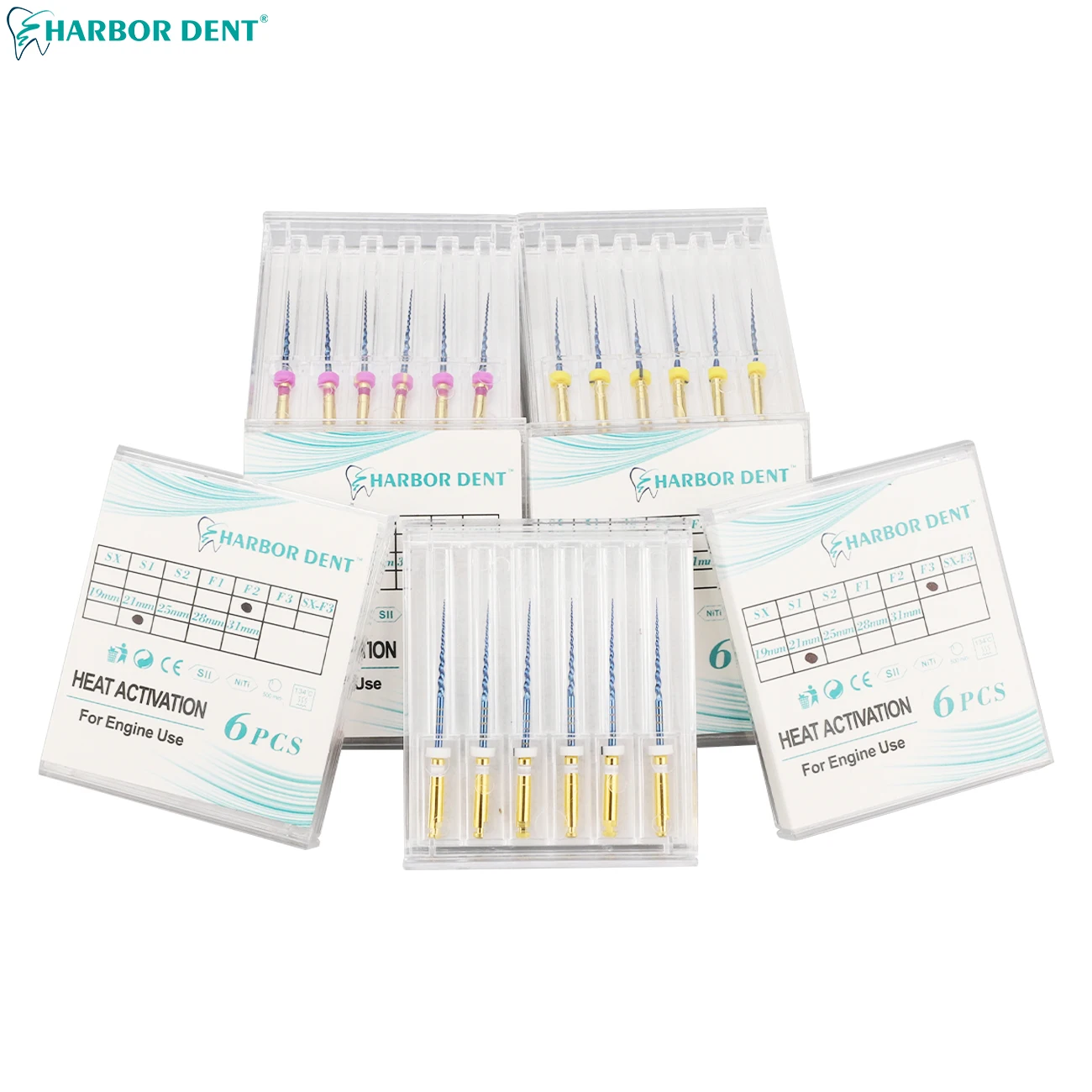 Dental Root Canal File Endo Rotary Files Endodontic Files 19/21/25mm Nickel Titainium Instrument Dentistry