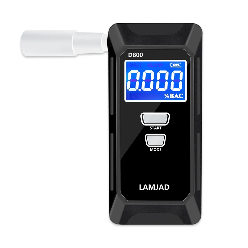 

Alcohol Tester Handheld Digital Breathalyzer LCD Display Alcohol Analyzer Portable Meter Blowing Tester with Mouthpiece