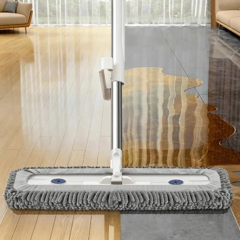 360° Rotating Flat Mop 1 Set Self Contained Slide Design Easy Squeeze Cleaning Mop for Household Deep Cleaning Tasks