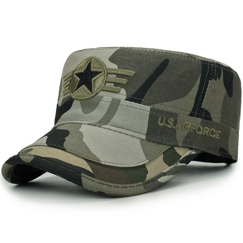 2023 Men Baseball Cap Camouflage Army Cap Sports Casual Tactical Cap Outdoor Adjustable Snapback Hat Unisexual Visor Hat