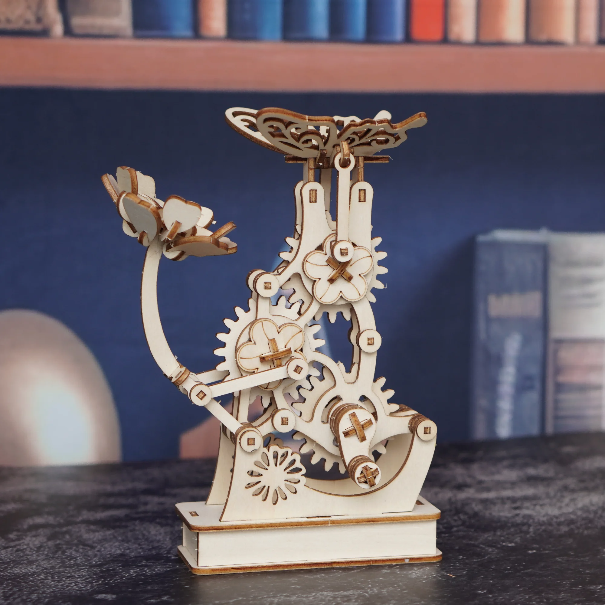 

3D Butterfly Wooden Assembly Model Kit, Handmade DIY 3D Wooden Puzzle Butterfly Model, a Holiday Gift for Friends and Family