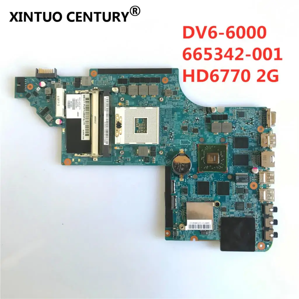 

665342-001 Motherboard For HP Pavilion DV6T DV6-6000 motherboard HD6770 2GB Notebook PC Tested OK