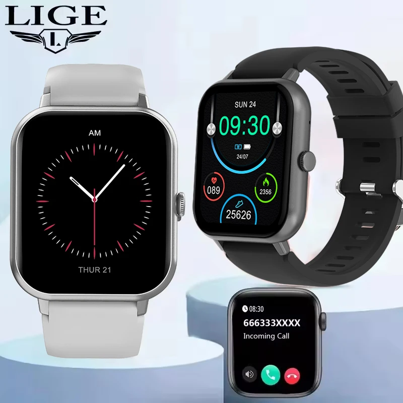 

LIGE 2026 Bluetooth Calling Smart Watch For Men Women Full Touch Screen Sports Fitness Watch Man Smart Watches Women Smartwatch