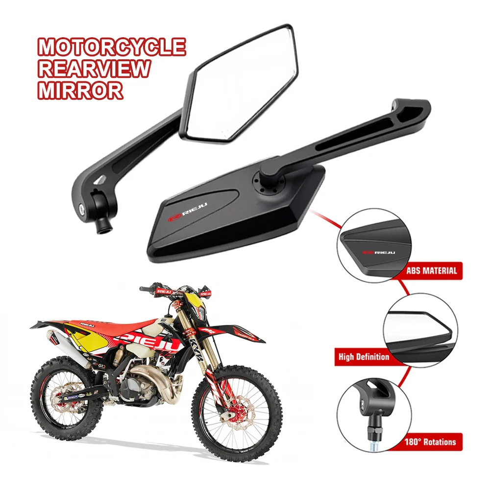 Motorcycle Mirrors Left Right Abs 360° Rotation 18-32mm Bar For NIU UQi+ NQiGT MQi2 MQi+ NXT NX X3 XQi3 SQi F600 GOVA NQi