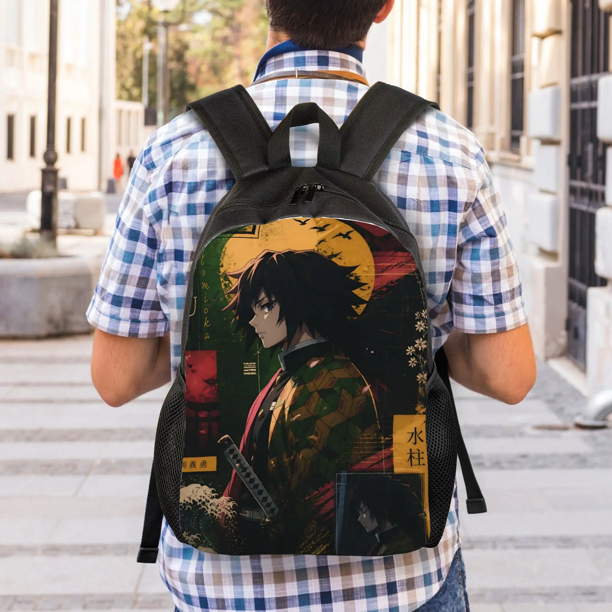 Fashion Halloween Demon Slayer Backpacks Its Bag  mochila Outdoor Large Capacity Rucksack