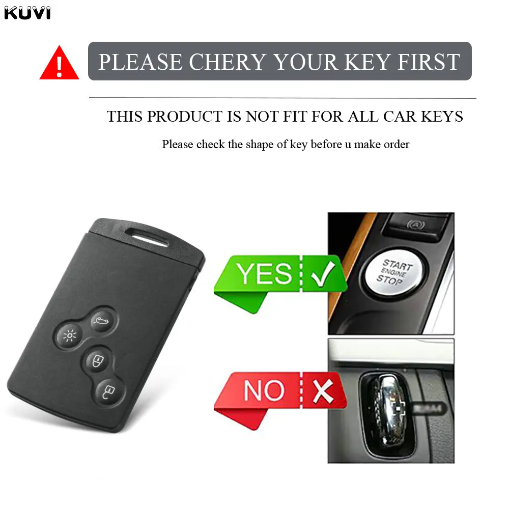 NEW Car Key Case Cover Shell Fob For Renault Duster Captur Clio Logan Megane Koleos Scenic Nema Fluence Zoe Keyless Accessories