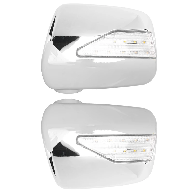 2PCS Car Door Mirror Cover With LED Trim Light Replacement Accessories For Lexus Rx300 XU110 RX 300 Is300 1998 - 2003