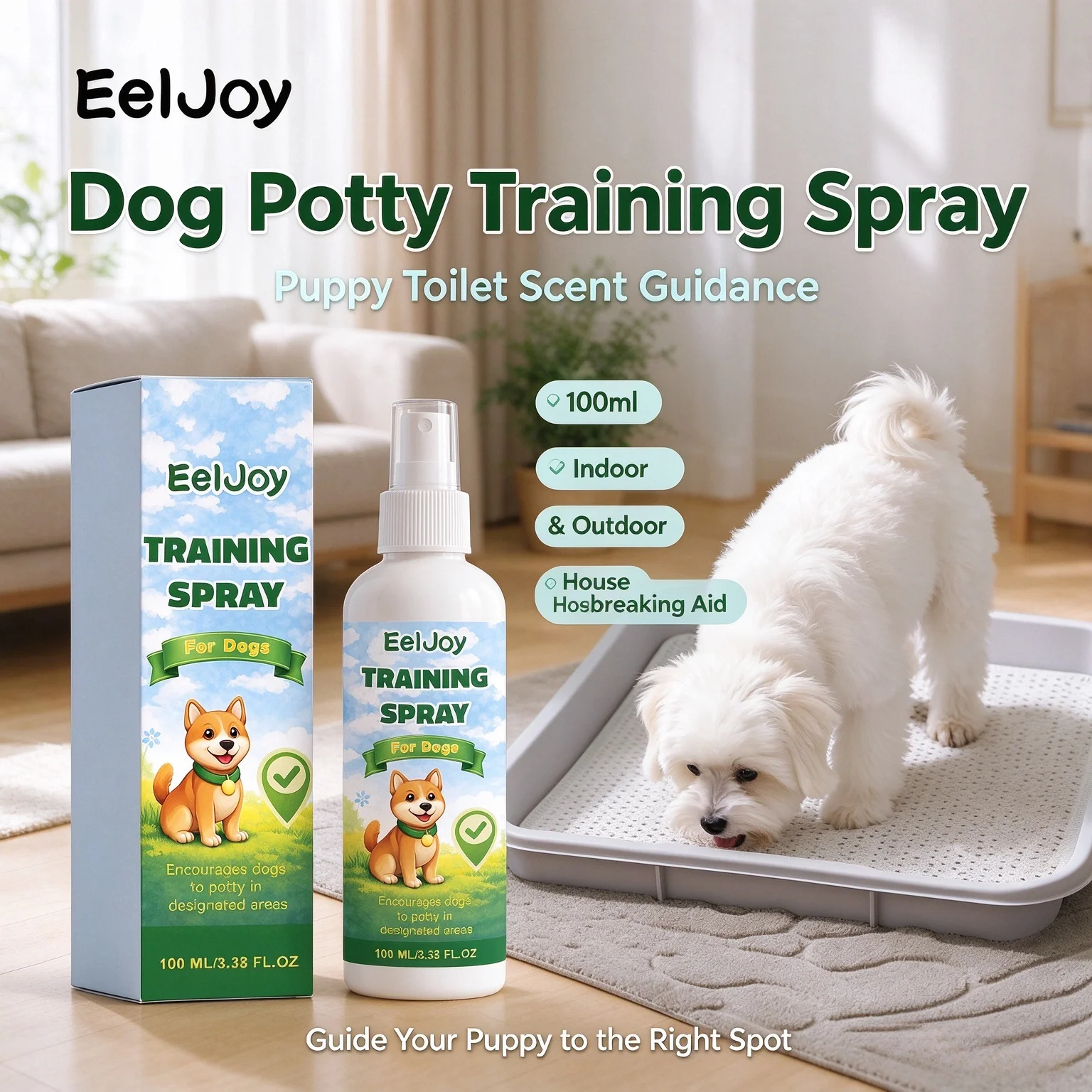 Dog Potty Training Spray Effective Position Defense Guide Long Lasting Scent Inducer Boundary Marking Pet Toilet Training Spray