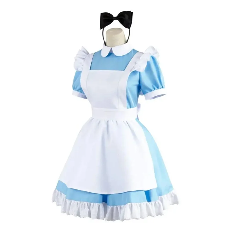 A Loving Family Adult Women In Wonderland Alice Dress Maid Cosplay Costume Halloween Carnival Costumes 2025 New