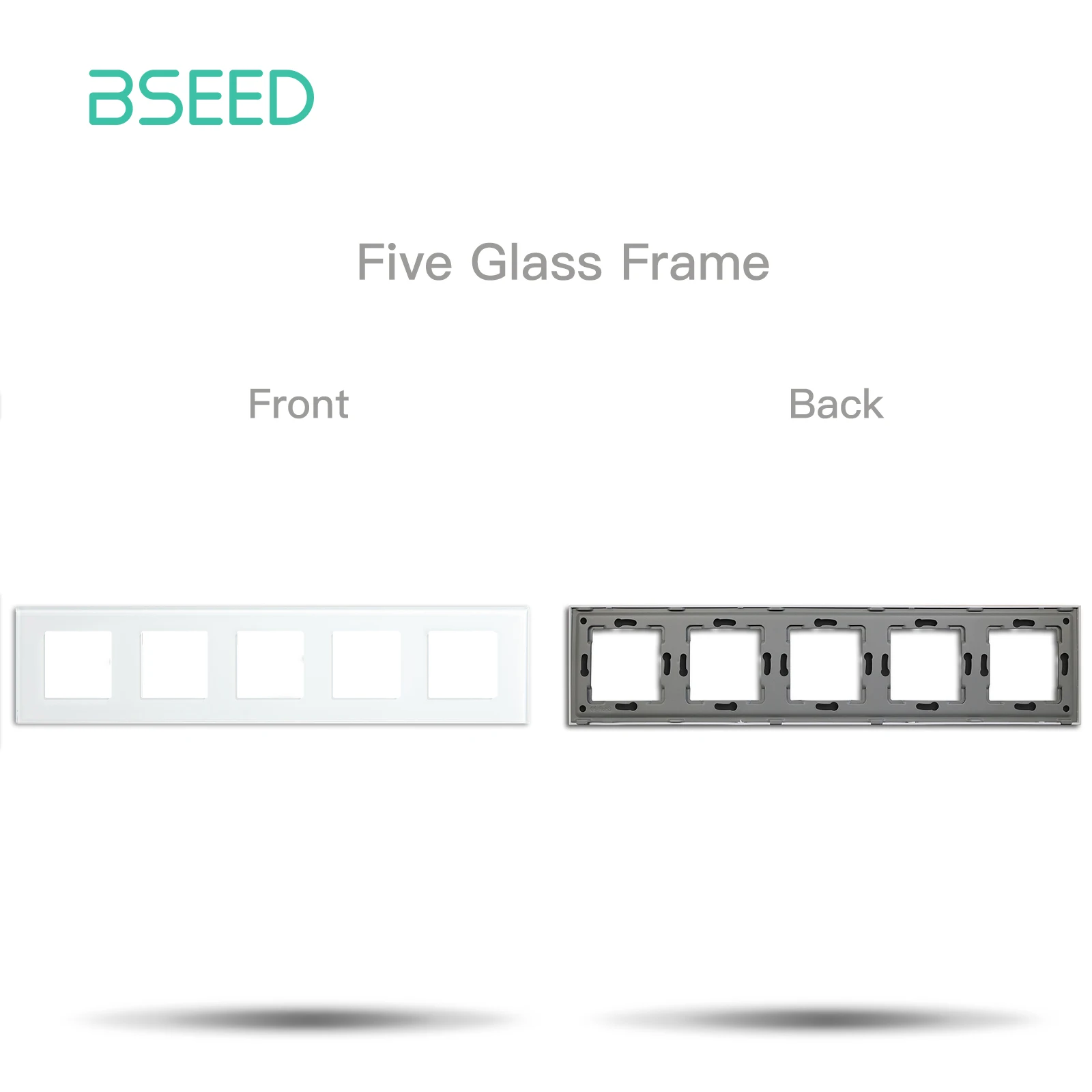 BSEED 1/2/3Gang 1/2Weg Wand Taste Schalter Wand Steckdose Steckdosen Teil Glas Rahmen DIY Modul Teil Freie Kombination