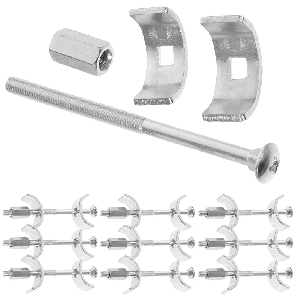 

10 Countertop Connectors 100mm Galvanized Steel Joint Hardware for Kitchen Table Top Fasteners Joining Furniture
