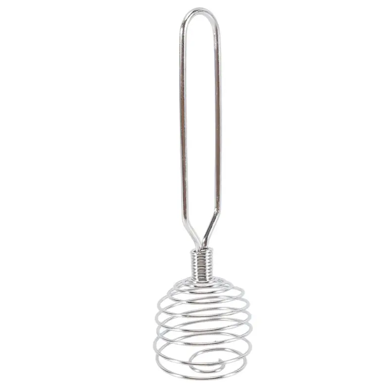 AB13-1 PCS Spring Coil Whisk Wire Whip-Cream Egg Beater Gravy-Cream Hand Mixer Silver Stainless Steel For Mixing