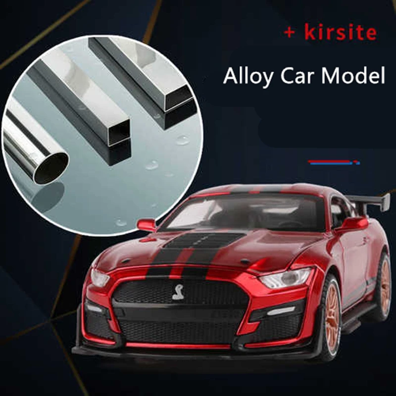 1:32 Ford Mustang Shelby GT500 Alloy Sports Car Model Diecast & Toy Vehicles Metal Car Model Simulation Collection Kids Toy Gift