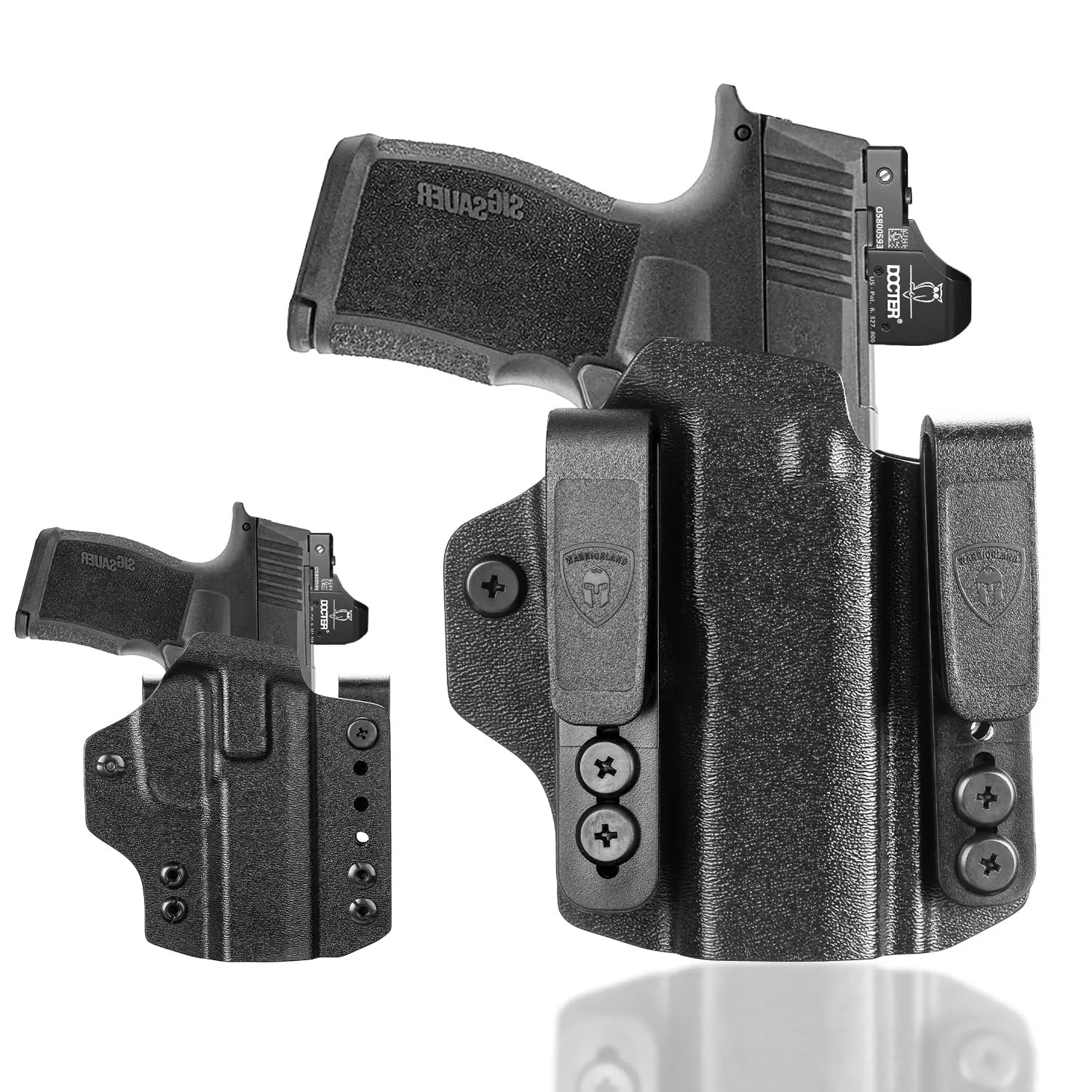 Only Fit Sig Sauer P365/P365 X/P365 SAS,IWB&OWB Convertible Kydex Holster Optics Cut,Matching Sights,4.4cm Belt Clip,Right Hand