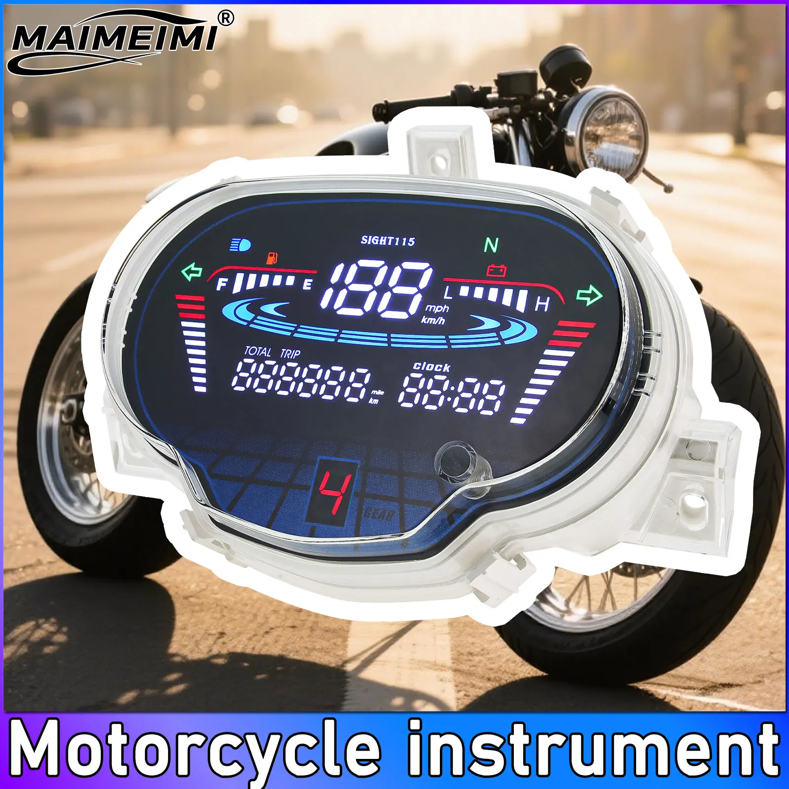 

Digita Meter Motorcycle Speedometer Odometer 1FDH35101000 for Yamaha Sight 115/Crypton Fi 114 Sirius Fi VEGA RR/ VEGA