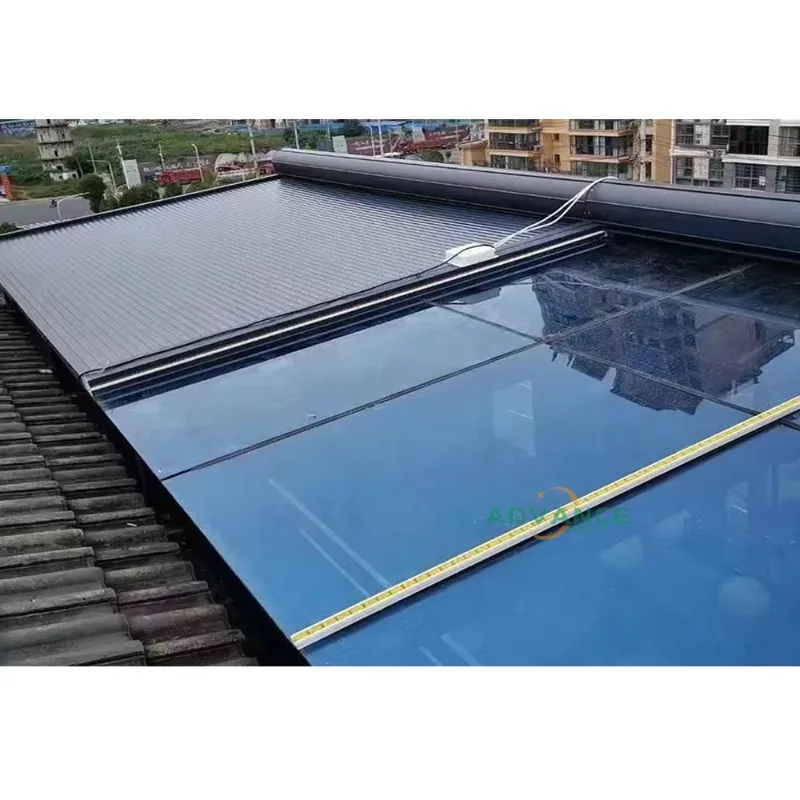 

[Factory Price] Aluminum Glass Sunroom Electric Curtain Skylight Retractable Window Sun Blind Sheet Shutter Roof Roller