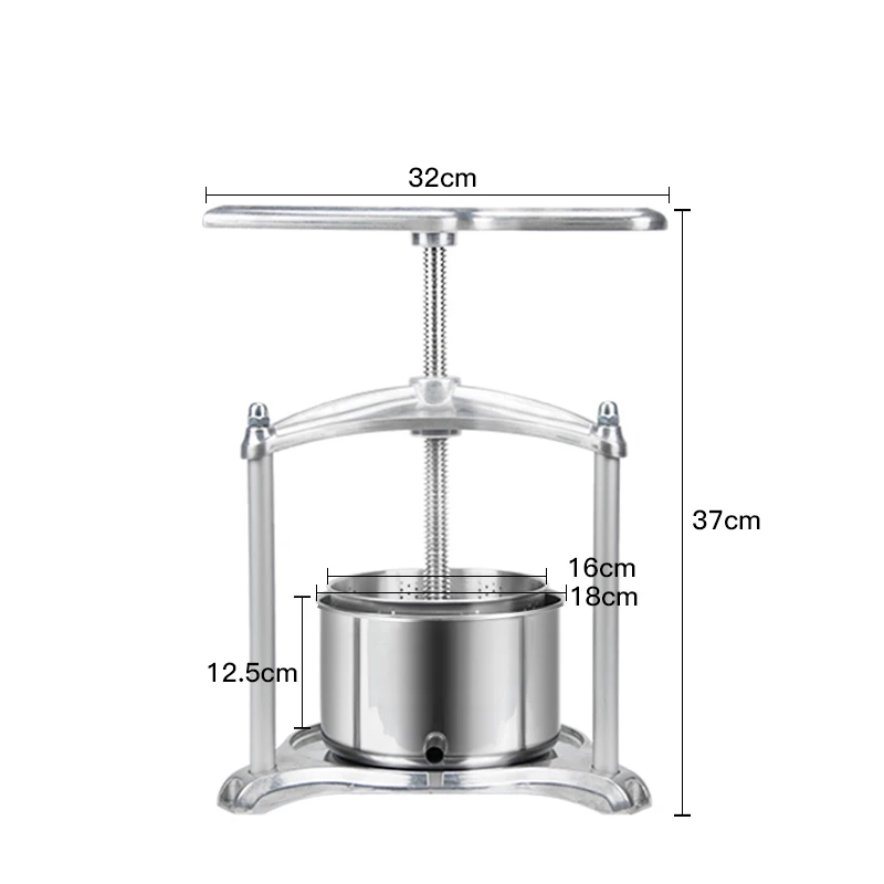 Pig oil residue pressing oil cake press, household manual stainless steel