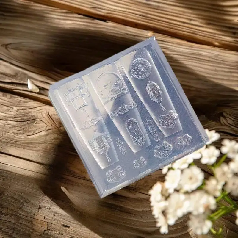 Manicure Decor 3D Silicone Mold inspired by Vintage Porcelain Vase, Werkzeug for Nail Art Design and Soft Stamping