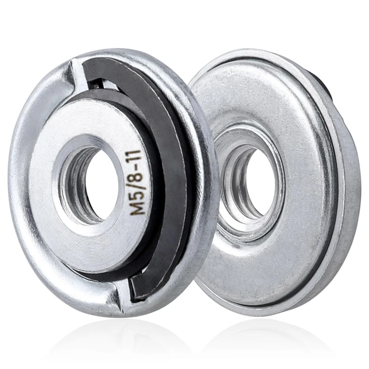 

2Pcs Quick Change Angle Grinder Flange Nuts 5/8-11 Grinder Nut Replacement Lock Nuts Grinder Locking Nuts