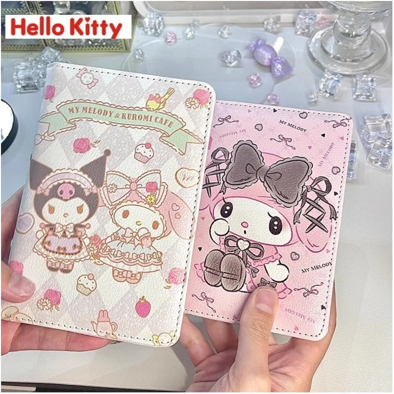 Melody my melody Sanrio cartoon kuromi overseas passport card holder female protective cover document storage bag travel