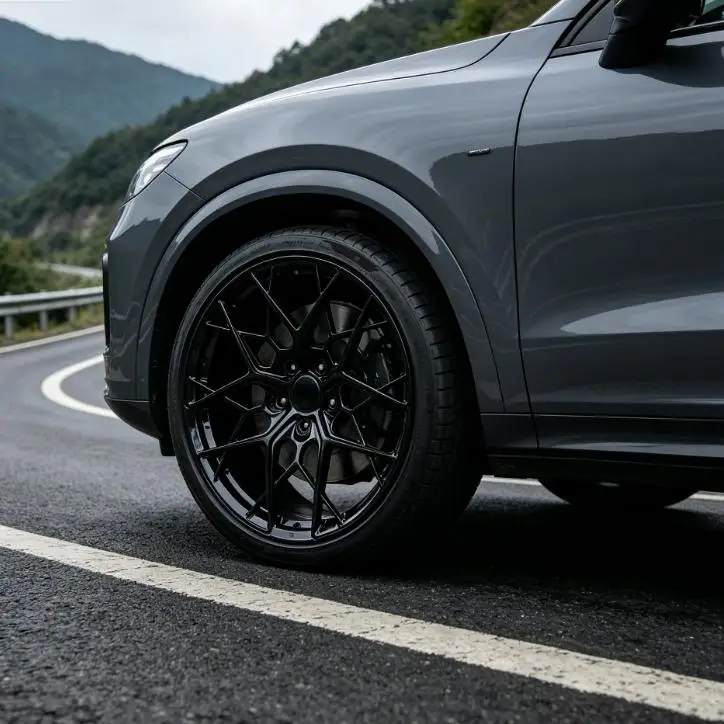 20/21/22 Inch Gloss Black Mesh Spoke Concave Premium Custom T6061 Forged Alloy Wheel Rims Luxury Passenger Car Wheels