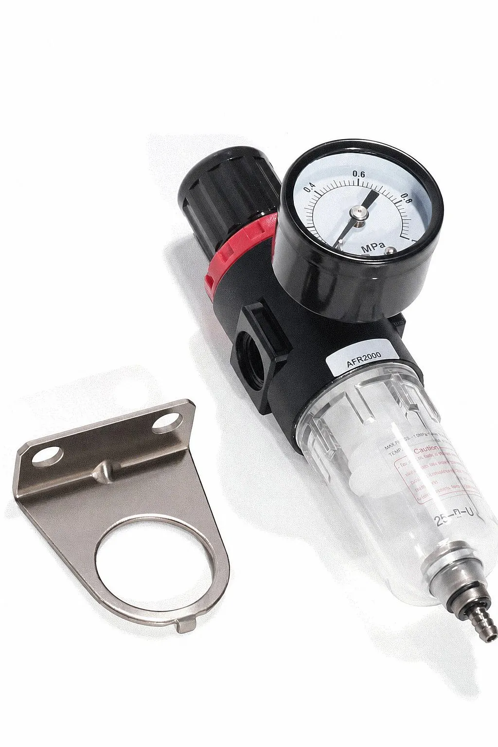 AFR2000 1/4" Air Source Treatment Unit FRL Combination Air Pressure Filter Regulator Pneumatic Control Component