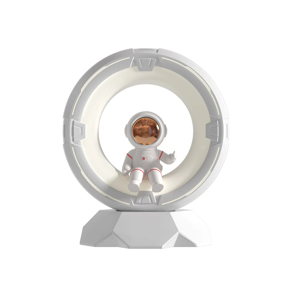 3Color USB Rechargeable Astronaut Night Light 3 Brightness Levels Spaceman Bedroom Lamp for Sleep Kids Room Decor