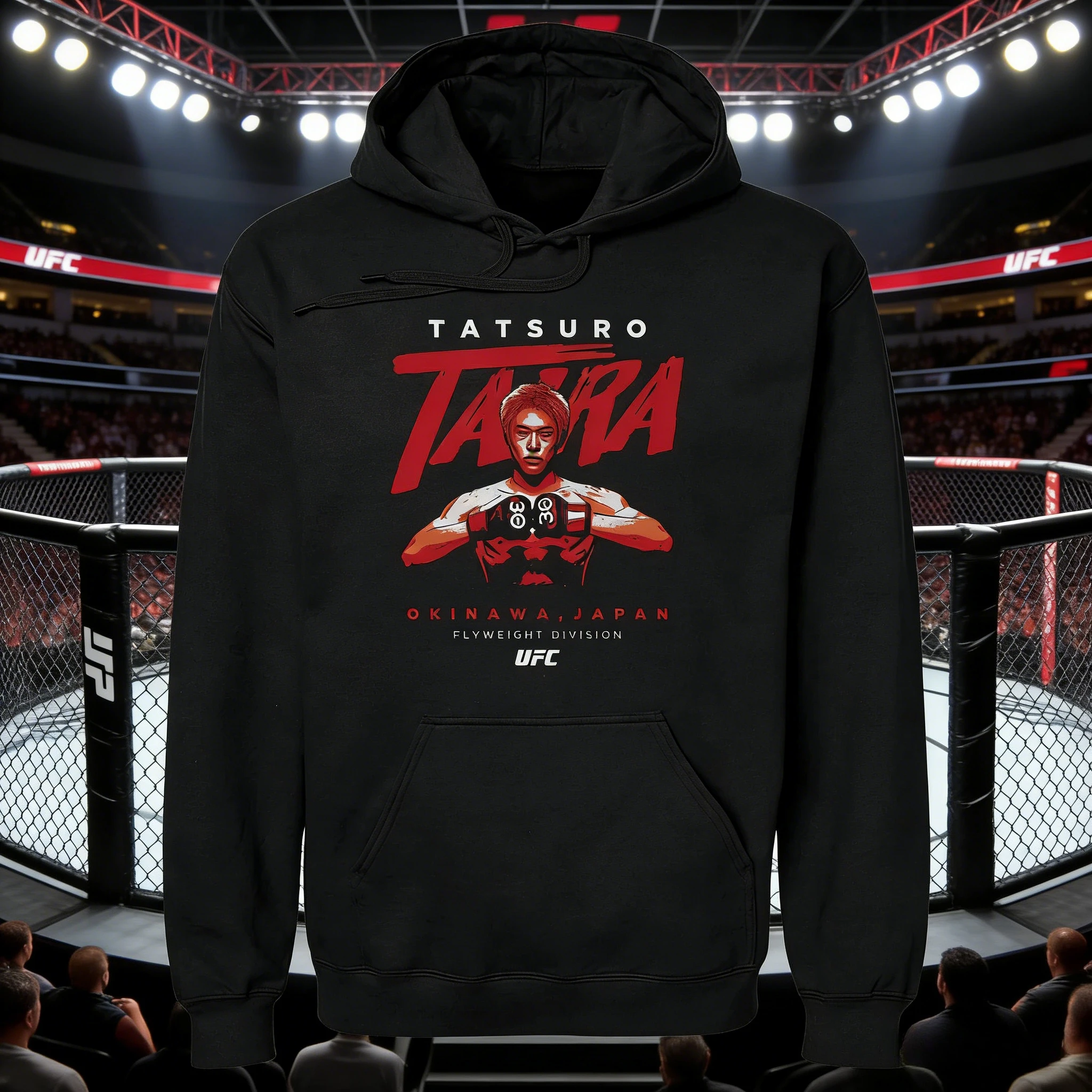 

Осень/зима 2026, UFC Tatsuro Taira, боевая толстовка с рисунком, женская модная свободная повседневная хлопковая теплая толстовка, пальто унисекс