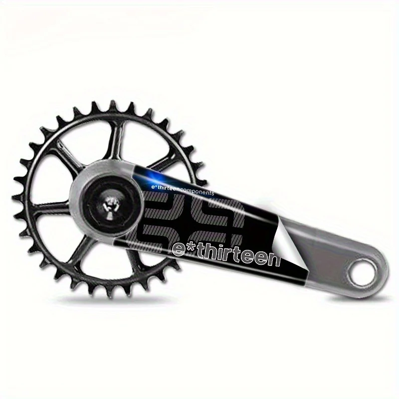 1Set Bike Crank Arm Vinyl Sticker , Waterproof Multicolor Sports Decals for Mountain Bicycle
