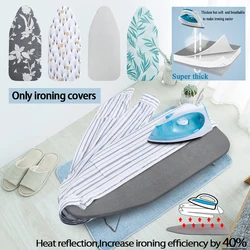 Small Ironing Board Cover Scorch Resistant, Extra Thick Cotton Ironing Cover with Padding Heat Reflective -Board Not Included