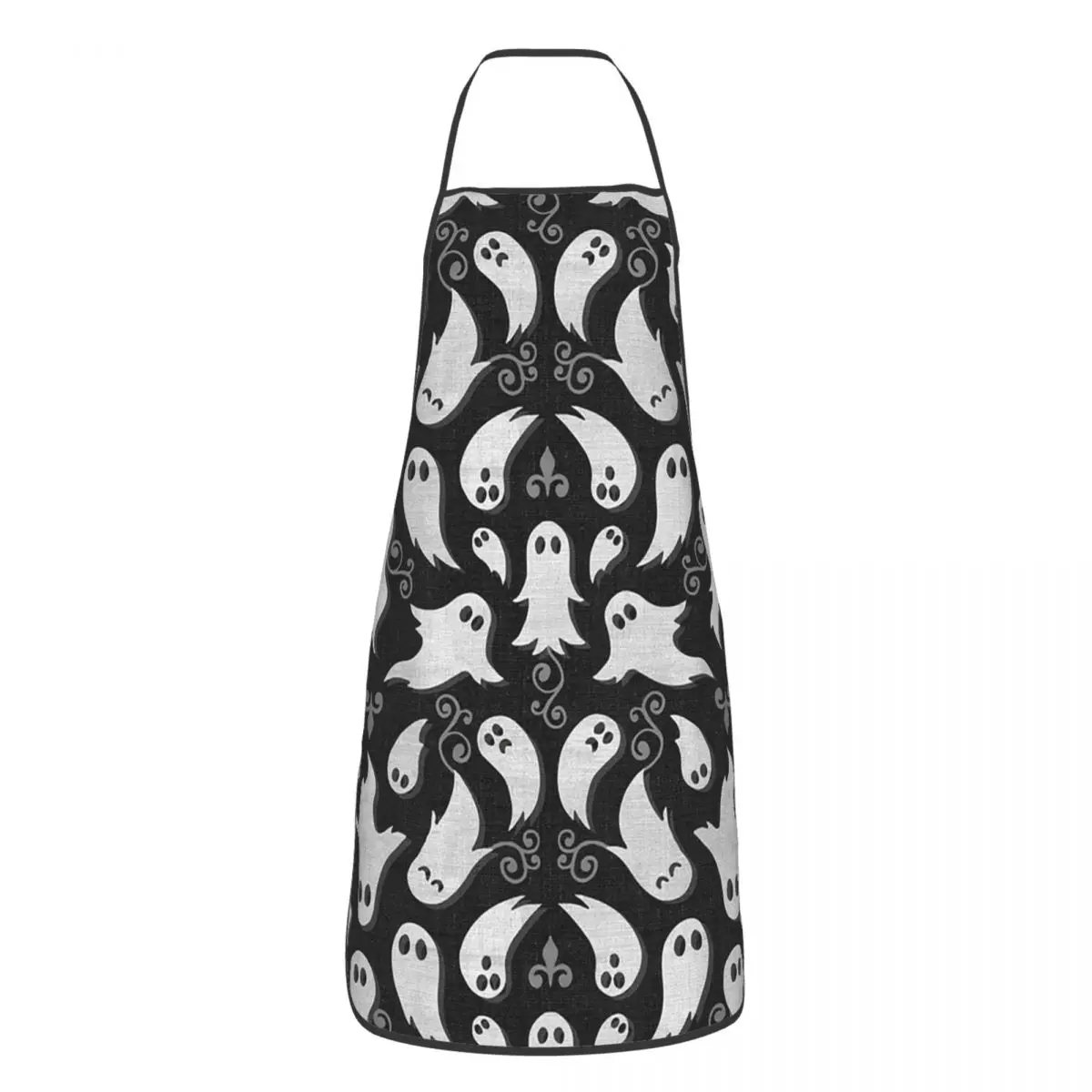 Cute Gothic Ghosts Aprons Chef Cooking Cuisine Tablier Waterproof Bib Kitchen Cleaning Pinafore for Women Men Gardening