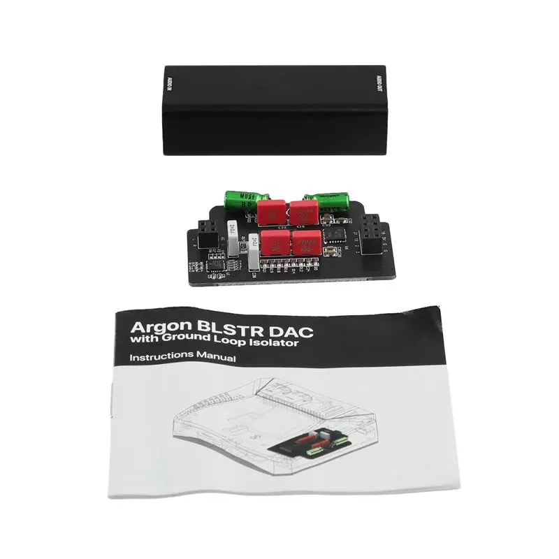 M07K-For Raspberry Pi 5 Argon BLSTR DAC With Ground Loop Isolator (Add-On For Argon ONE V3 Only)