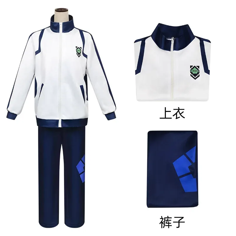 DY20Blue Lock Reo Nagi Bachira Isagi Chigiri 코스프레 의상 지퍼 스포츠웨어 트랙 슈트 운동복 할로윈 카니발 Costume25