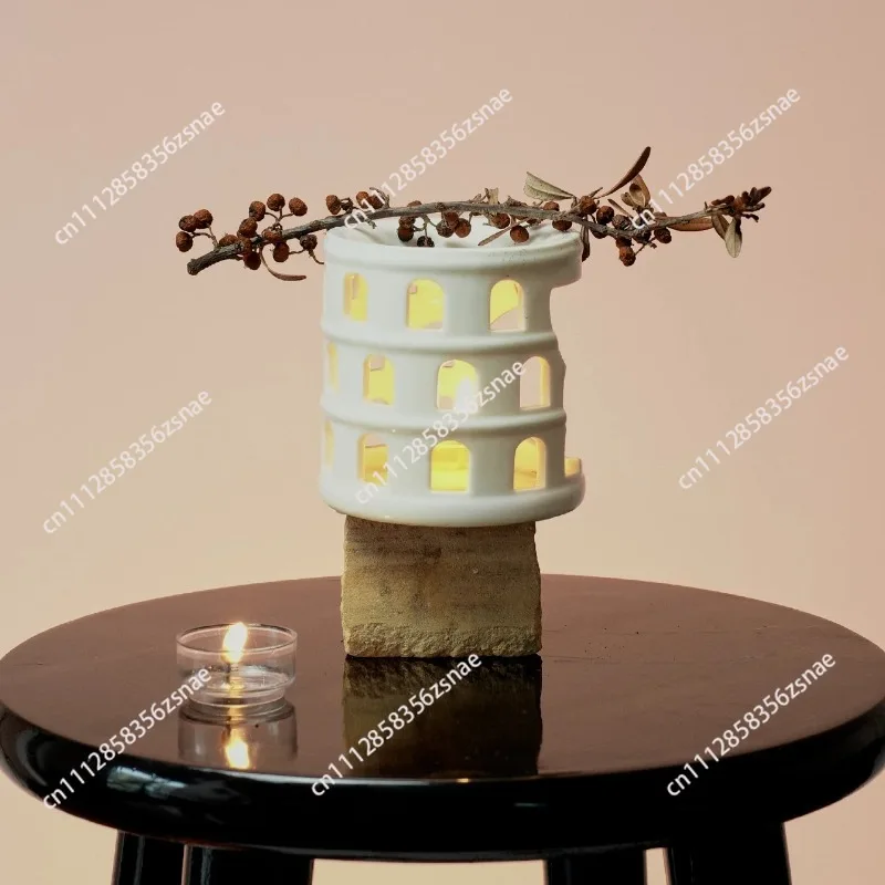 Colosseum Aromatherapy Stove Candle Gift Box Home Furnishing Ornaments Wedding Gifts Holiday Gifts Merry Christmas