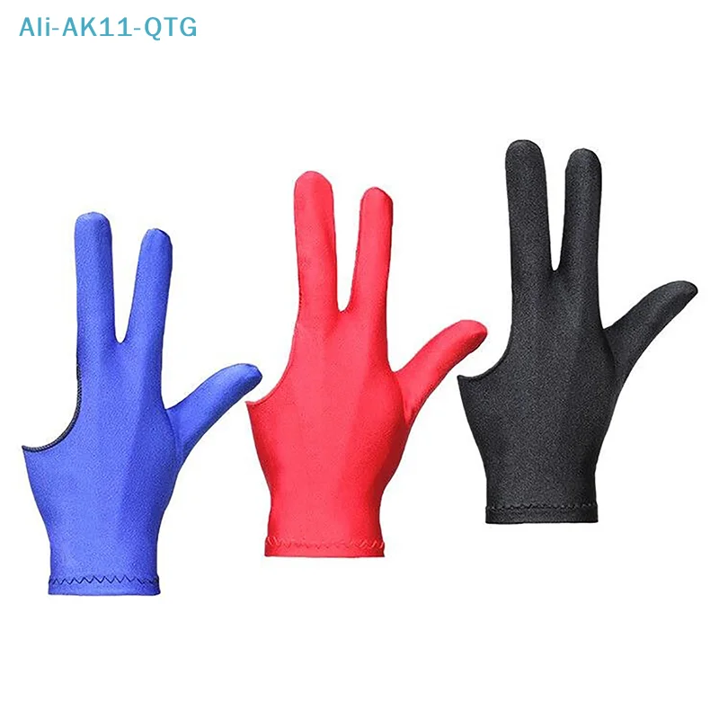 

Hot! 1PC Three-finger Gloves Pool Gloves Left Hand Average Size Billiard Supplies Smooth Biliardo Guanti Snooker Billiard Glove
