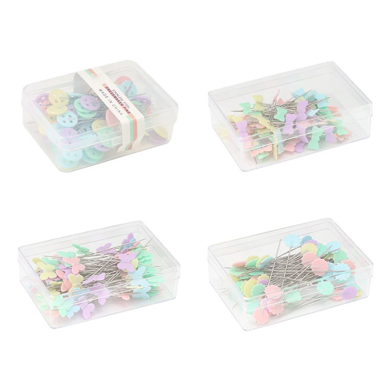 100Pcs /Set Patchwork Pins Sewing Quilting Tools Sewing Embroidery Tools Needle Fixed Button Pins DIY Sewing Tools Accessories
