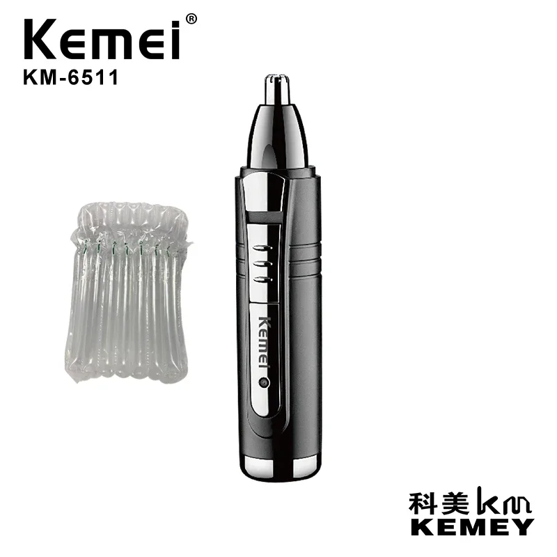 Kemei KM-6511 Nieuwe 2 In 1 Hoge Kwaliteit Neus Haar Trimmer Verwijderbare Mannelijke Neus Trimmer Maquina Cortar Pelo Profesional