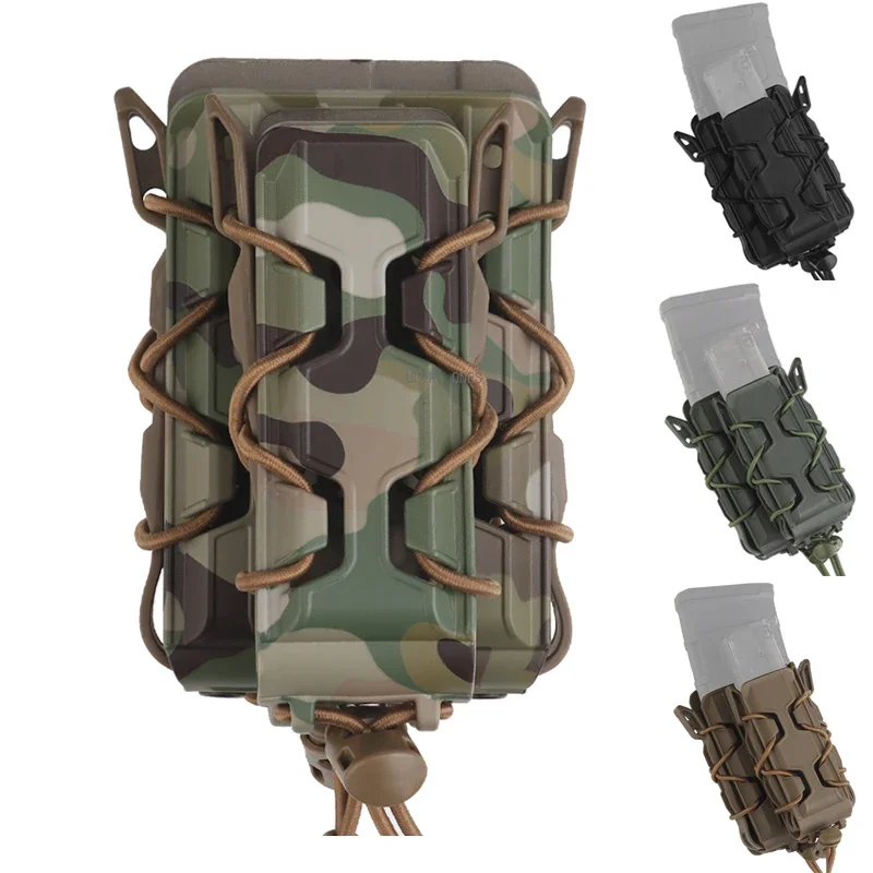 

5.56mm 9mm Magazine Pouch Tactical Molle Double Mag Carrier Hunting Shooting Pouches Flashlight Holster Tools Holder