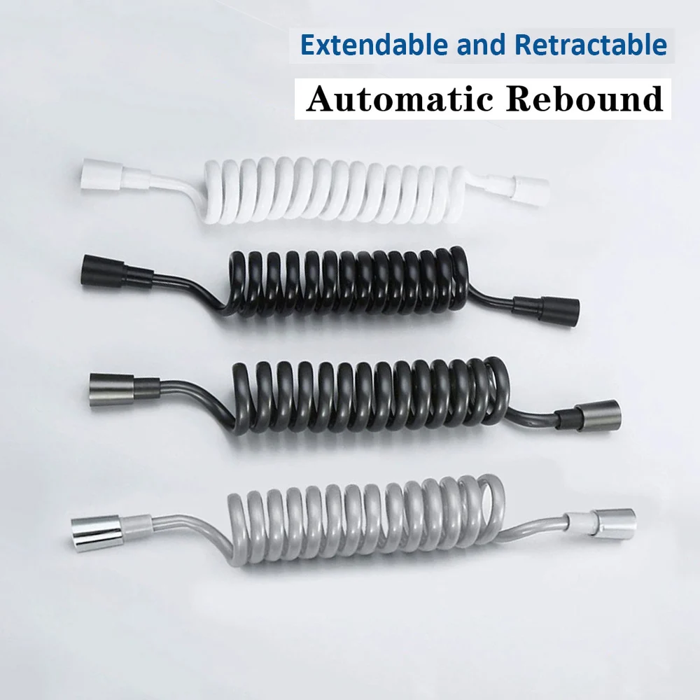 

Новый 1,5/2/3/5 м пружинный гибкий выдвижной шланг насадка для душа унитаз биде водопроводная труба сантехника ванная комната спираль гибкий шланг для душа