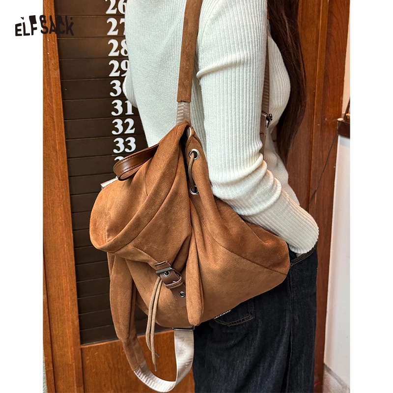 

ELFSACK Y2K Preppy однотонная шляпа с заячьими ушками и пряжкой на ремне для женщин