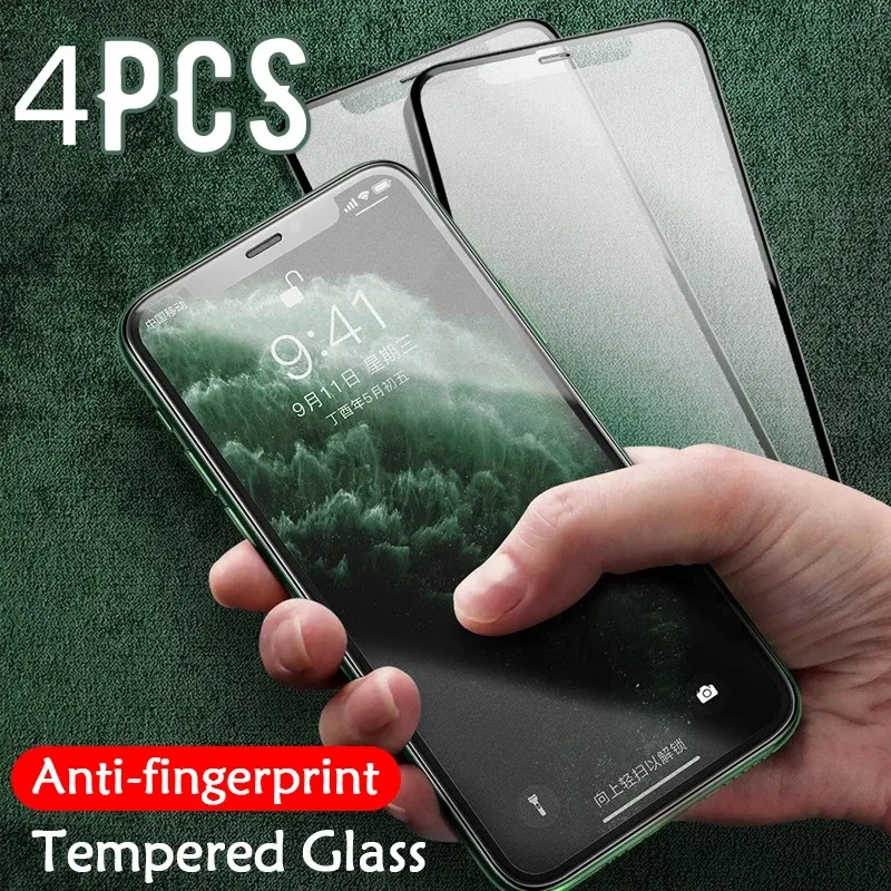 

Best Anti Fingerprint Frosted Matte Tempered Glass for iPhone 15 13 11 12 14 Pro Max X XR XS MAX SE 6 7 8 Plus Screen Protector