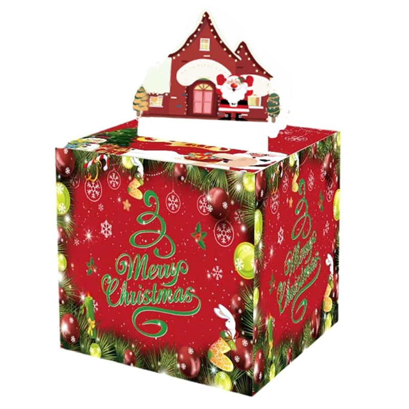 

Christmas Box Fun Cash Gift Christmas Money Box Set Kit With 30 Transparent Bags, Perfect Surprise For Kids & Adults