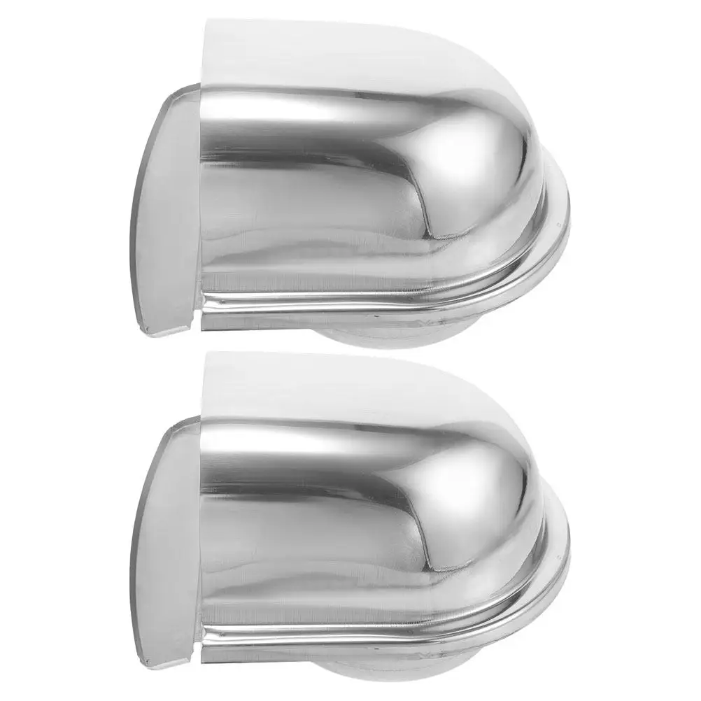 2Pcs Stainless Steel Vent Cap Rainproof Windproof Chimney Cap for Exterior Wall Installation Kitchen Bathroom Exhaust System
